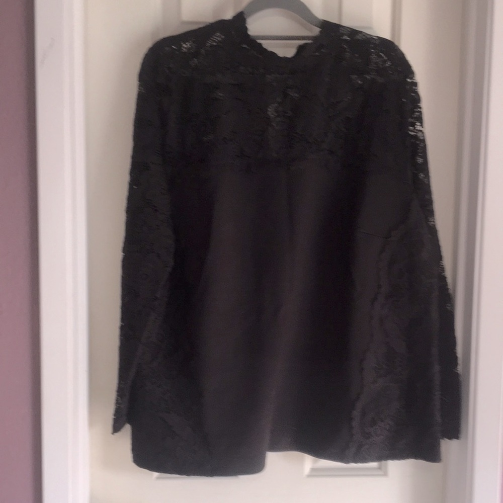 Black Lace Blouse